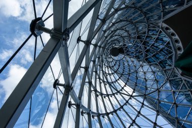 Soyut mimarlık binası, dış yapı binası, soyut mimari arka plan