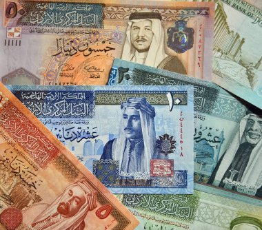 bazı güncel Ürdün banknotları