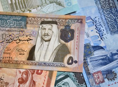 bazı güncel Ürdün banknotları