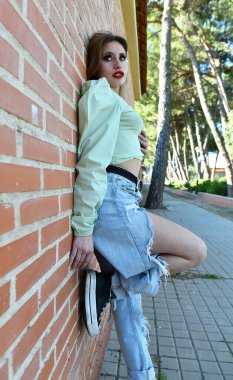 İspanya 'da genç bir Kafkas modeli