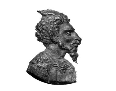 Hunlar Kralı General Attila 'nın portresi.