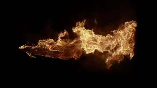 Φωτιά Φλόγες Σπινθήρες Διαρροή Από Έναν Αγωγό Αερίου Πετρελαίου Μαύρο — Αρχείο Βίντεο