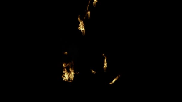 黑色背景图上的针锋相对的火力 — 图库视频影像