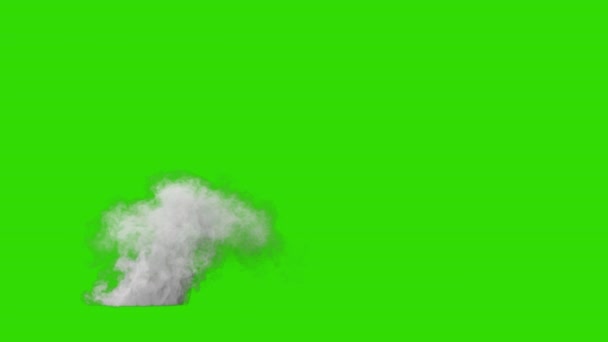 緑の背景にスチームマンホール — ストック動画
