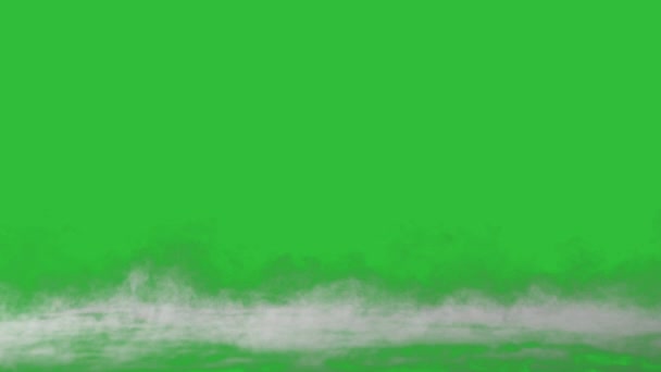 绿色背景下的运动雾 — 图库视频影像