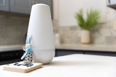 Humidifier on a table in the modern home