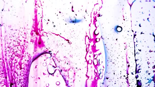 Fluid Art Expanding Colorful Cosmic Chaotic Swirls Abstract Beautiful Textures — Stock Video