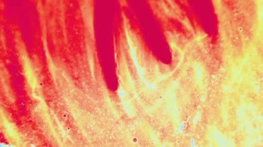 Very Nice Abstract Colorful Vibrant Swirling Liquid paint mixing artwork with splash and swirl. selective focus, defocused,