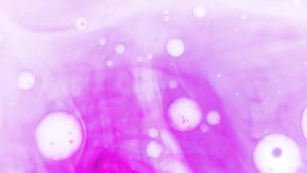 Multi Colored Fluid Ink Movement Background Detailed Background Motion Pink — Vídeo de stock