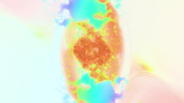 Spread Blast Explode Background Psychedelic Background Footage Colorful Spots Bright — Vídeos de Stock
