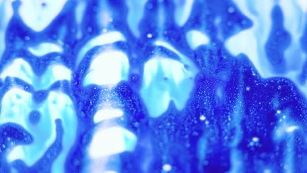 Абстрактное Разноцветное Психоделическое Взрывное Движение Акварелью Текучей Водой Выборочной Фокусировкой — стоковое видео