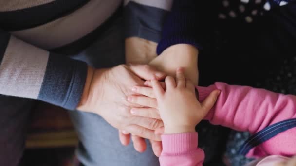 Hands Belonging Grandparent Grandchild Perfect Representation Special Connection Different Generations — 비디오