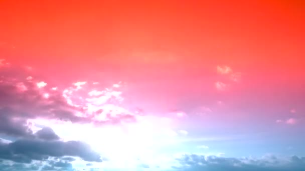 Des Teintes Célestes Timelapse Vibrant Ciel Coloré Temps Écoulé Ciel — Video
