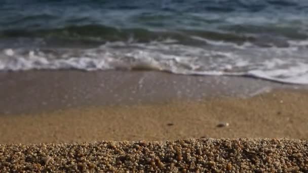 Niesamowita Tapeta Hipnotyzującym Krajobrazem Morskim Piękną Morską Plażą Spokojnymi Falami — Wideo stockowe