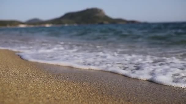 Цей Зачаровуючий Морський Пейзаж Його Спокійними Хвилями Екзотичним Пляжем Приголомшливим — стокове відео