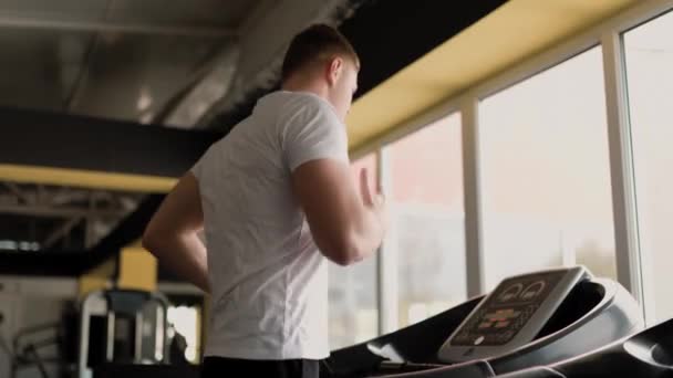 Homme Authentique Avec Mode Vie Actif Engagé Dans Jogging Des — Video