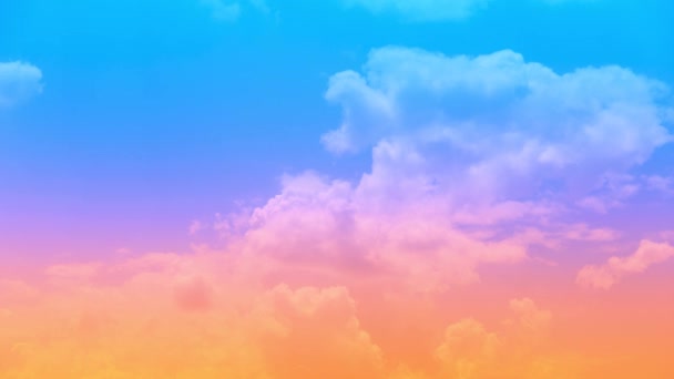 夜明けから明るい日差しに移行する空を特徴とするタイムラプスのダイナミックな美しさをご覧ください ドラマティックスカイのタイムラプスの動きの雲 — ストック動画