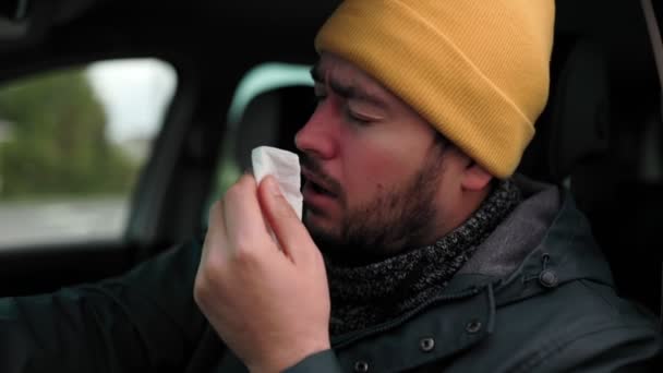 Erleben Sie Die Herausforderungen Eines Chauffeurlebens Während Der Grippesaison Diesem — Stockvideo