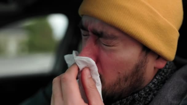 Join Young Chauffeur Unique Journey Challenges Flu Season Image Encapsulates — Stock Video