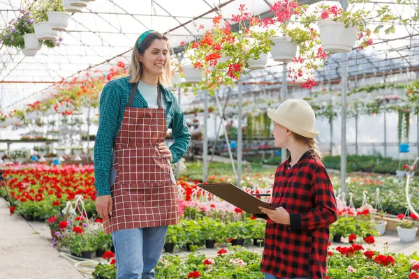 Çalışmalar ve gelecek nesil, kadın ve çocuk otobüsleri sera bitkilerine aşina. Çocuk defterine notlar alır, bu arada annesi de çiçekçilik öğrenmesine yardım eder. Boşluğu kopyala