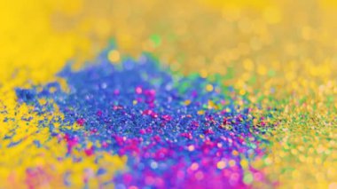 Bu kısa ve öz videoyla lütfedip soyut bir döngü geçmişine kısa bir bakış sunuyoruz. Güzel bokeh ve seçici odak turkuaz, turuncu ve sarı renkleri vurguluyor..