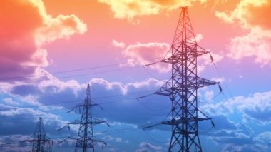 Elektrik iletim sistemlerinin güç ve dayanıklılığını vurgulayan bu dinamik zaman atlamasında yakalanan güneş doğarken ve batarken kentsel ufkun hızlı dönüşümünü tecrübe edin..