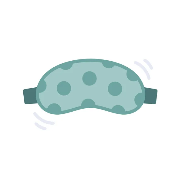 Kinderschlafmaske Niedliche Gepunktete Maske Bunte Vektorillustration Gepunktete Augenmaske Ist Flach — Stockvektor