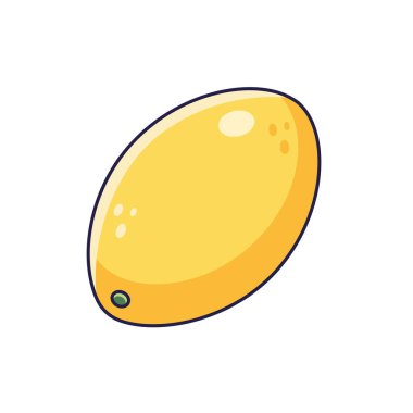 Cute Melon illustration. Vector hand drawn cartoon icon illustration. Melon fruit in doodle style. Isolated on white background.