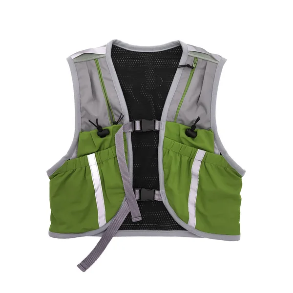 Grey Green Professional Vest Isolated White Background — Stock Photo, Image
