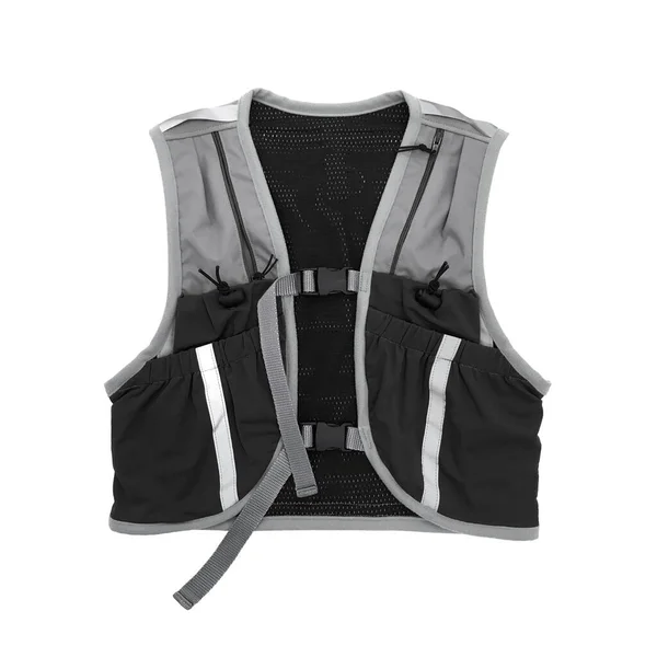 Grey Black Professional Vest Isolated White Background — Stock Photo, Image