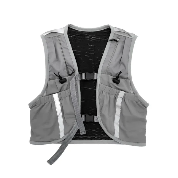 Grey Professional Vest Isolated White Background — Stock Photo, Image
