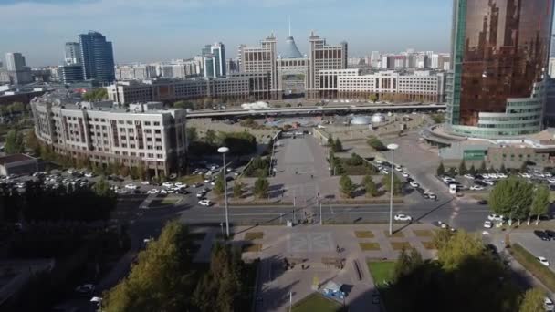 Astana Sebelumnya Bernama Akmolinsk Tselinograd Akmola Dan Nur Sultan Adalah — Stok Video