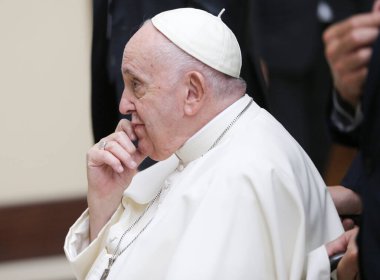 Astana, Kazakistan 'daki Roma Katolik Kilisesi' nin başı, Papa Francis. 14 Eylül. 2022