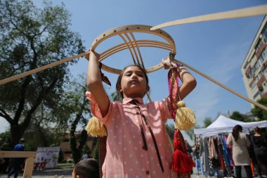 Kazakistan 'da Almaty' de el sanatları fuarı. 19 Mayıs. 2018