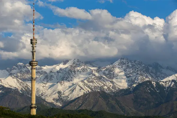 stock image Almaty is the largest metropolis in Kazakhstan, located in the foothills of the Trans-Ili Alatau.