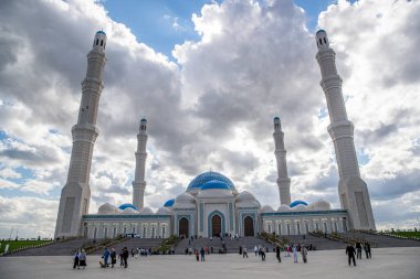 Kazakistan 'ın Astana şehrindeki merkez michet. 18 Ağustos 2022