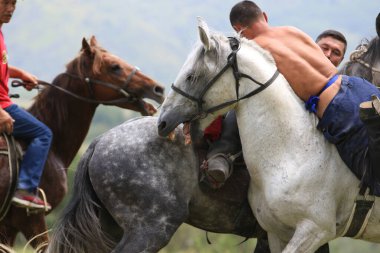 Audaryspak, Kazak halk güreşinin ünlü bir türüdür. At binicilerinin güreş türlerinden biridir. 24 Temmuz 2015