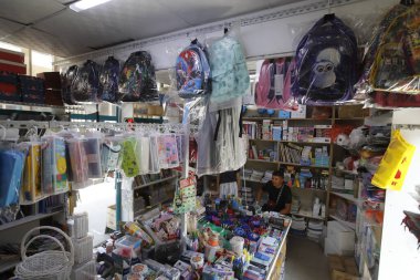 Kazakistan, Almaty 'de okul kitapları satışı. 1 Ağustos. 2023