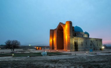 The Mausoleum of Khawaja Ahmed Yasawi is a mausoleum in the city of Turkestan, in southern Kazakhstan. clipart