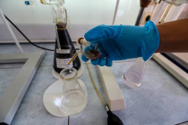 Atyrau bölgesindeki havalimanı petrol sahası, Kazakistan .22.10.2024