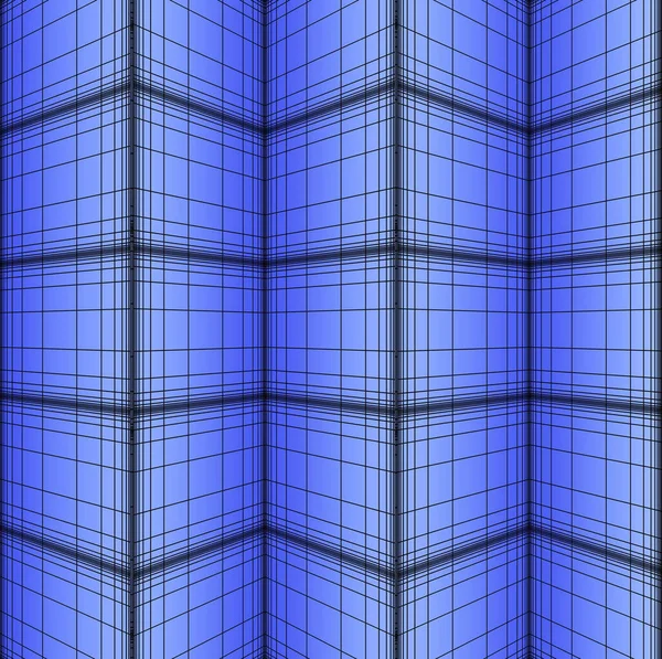 折り畳まれた青いパターンの背景 ストック写真