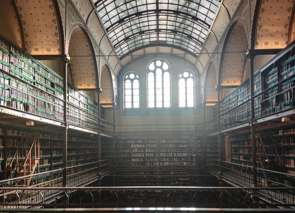 Een Architectonisch Detail Uit Een Oude Bibliotheek Amsterdam — Stockfoto