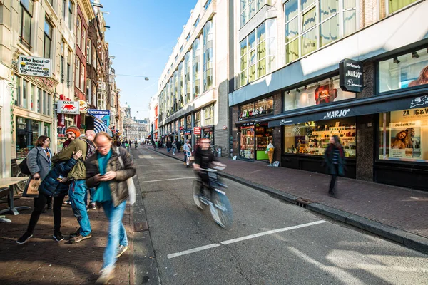 Amsterdam Paesi Bassi 2023 Traslochi Nel Centro Amsterdam Reportage Viaggio — Foto Stock