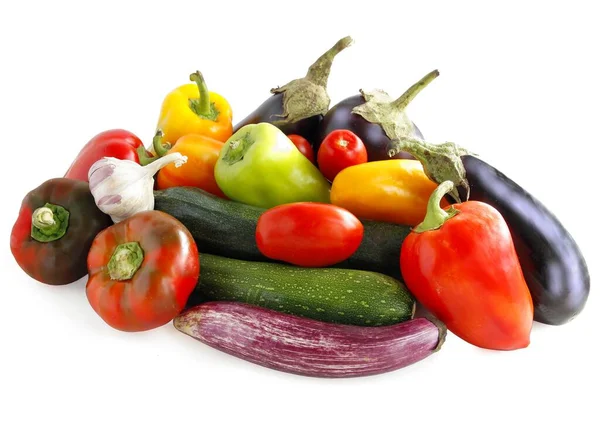 Divers Légumes Multicolores Pour Préparer Des Salades Cuisiner Des Repas — Photo