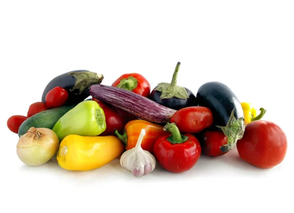 Olika Flerfärgad Frukt Och Rötter Lökar Som Hälsosamma Goda Grönsaker — Stockfoto