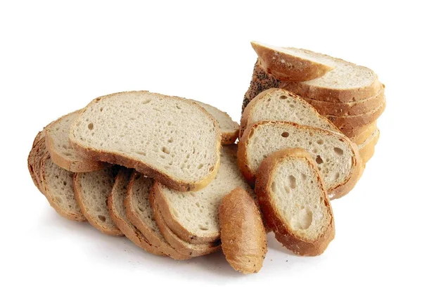 Буханка Хлеба Различные Рулоны Качестве Вкусной Выпечки — стоковое фото