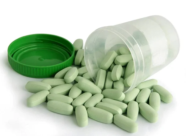 Cápsulas Transparet Multicolor Pílulas Como Medicamento Para Cuidados Saúde — Fotografia de Stock