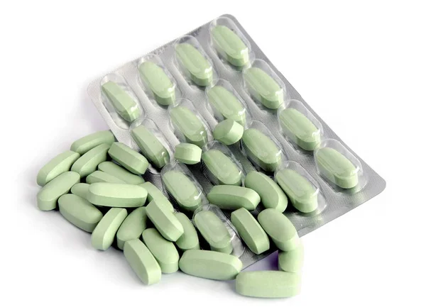 Многоцветные Прозрачные Капсулы Таблетки Качестве Лекарства Здравоохранения — стоковое фото