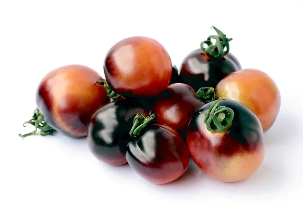 おいしいベジタリアンフードとして様々なカラフルでおいしいトマト — ストック写真