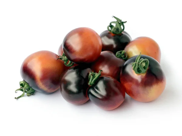 Vários Tomates Coloridos Como Alimento Vegetariano Saudável — Fotografia de Stock